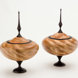 Raymond Smith, Lidded Containers, mahogany, gum